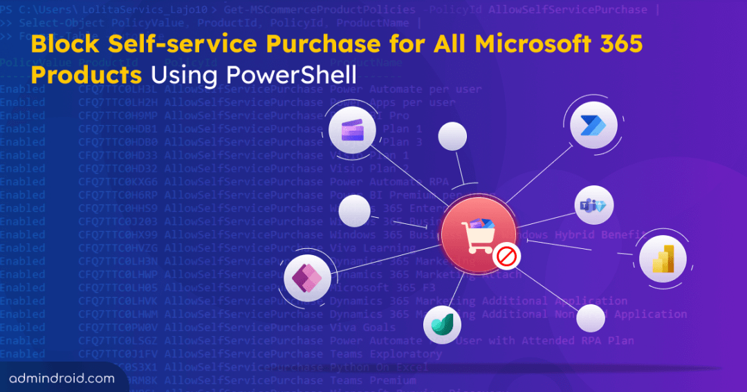 How to Block Self-Service Purchase for Power Platform, Project and Visio Products Using PowerShell