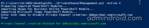 Manage Private Channels in MS Teams using PowerShell