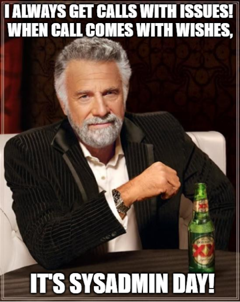 SysAdmin Day Wishes from AdminDroid