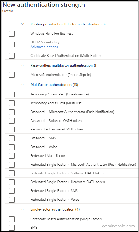 Authentication Strength Use Phishing-Resistant MFA to Implement Stronger MFA