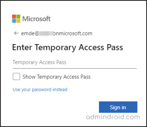 Configure Temporary Access Pass in Microsoft Entra