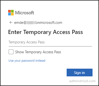 Configure Temporary Access Pass in Microsoft Entra