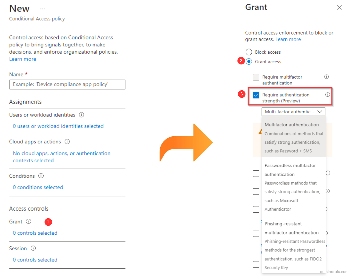 Authentication Strength Use Phishing-Resistant MFA to Implement Stronger MFA