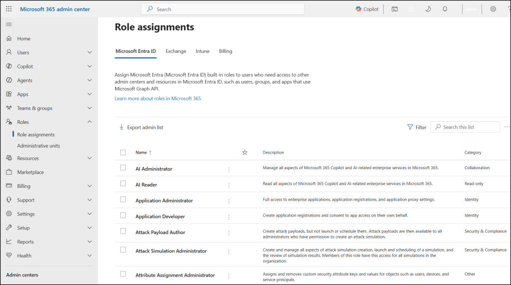 Assign Admin Roles Using the Microsoft 365 Admin Center