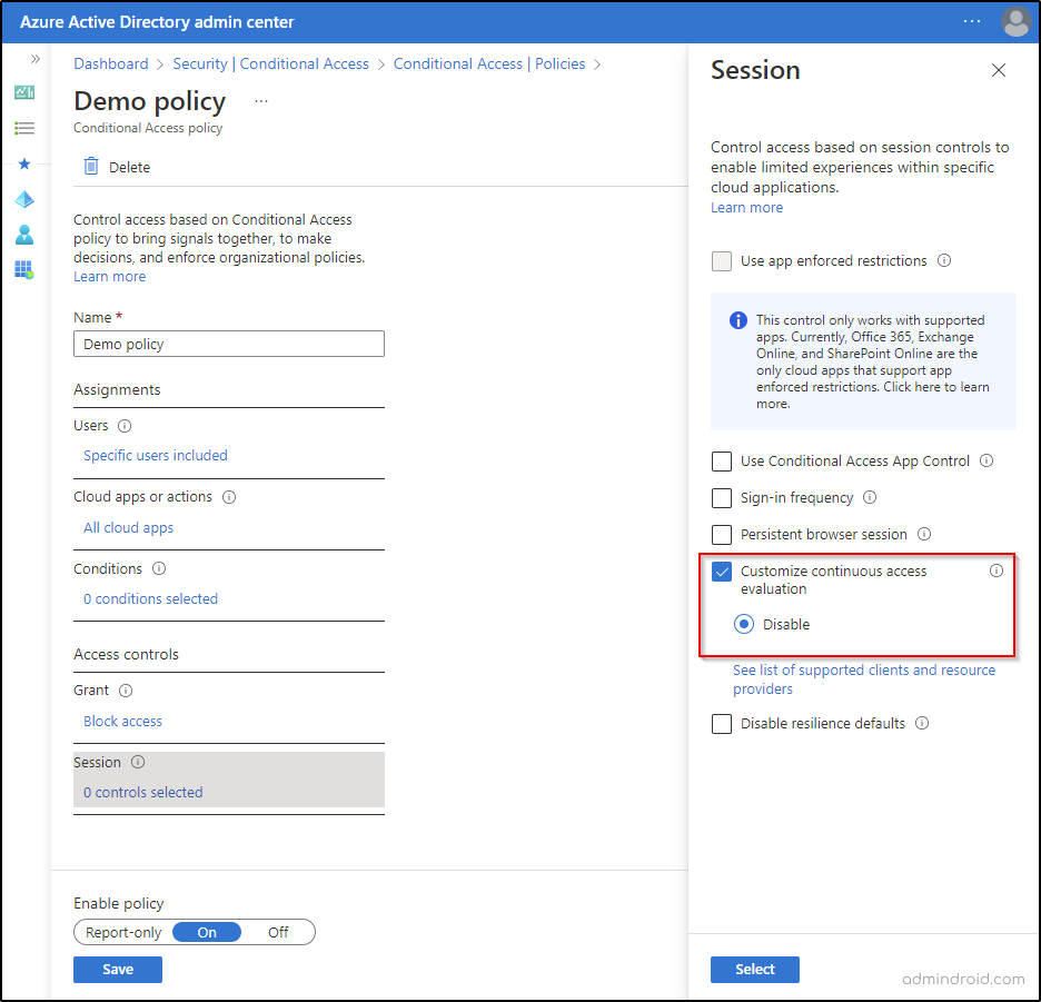 Continuous Access Evaluation in Microsoft 365