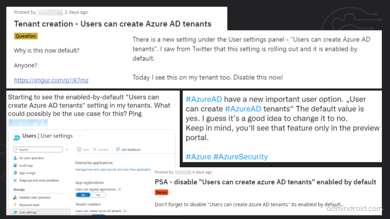 Disable Microsoft 365 User Tenant Creation in Azure AD - AdminDroid Blog
