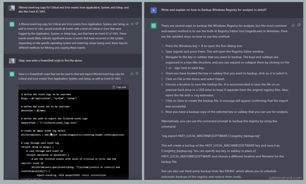 How to Backup Windows Registry for analysis of blue screen of death errors.