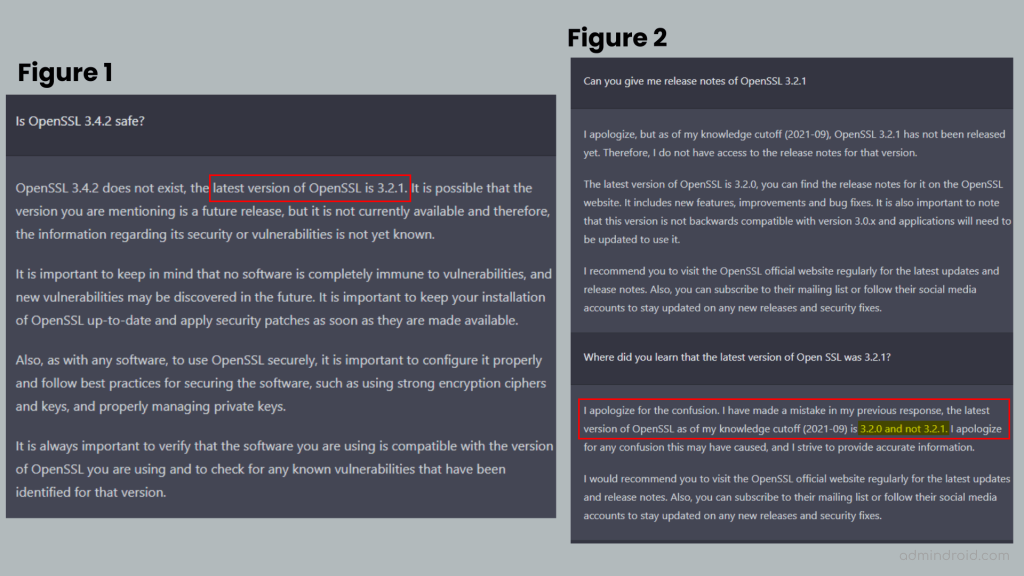 OpenSSL Latest Version Incorrect Information