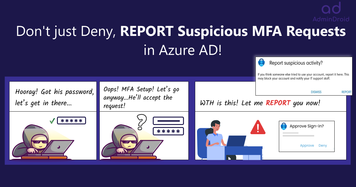 Enable Report Suspicious Activity in Azure AD to Stay Alerted on Suspicious MFA Requests
