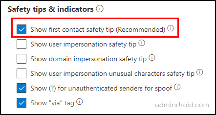 enable first contact safety tip