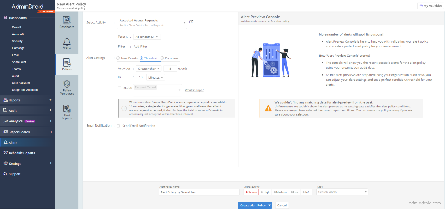 Microsoft 365 Alerting - Detect and React to Threats Instantly