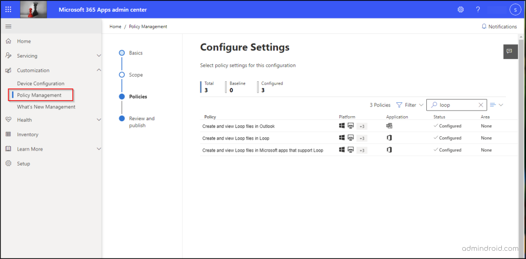 Microsoft Cloud Policy