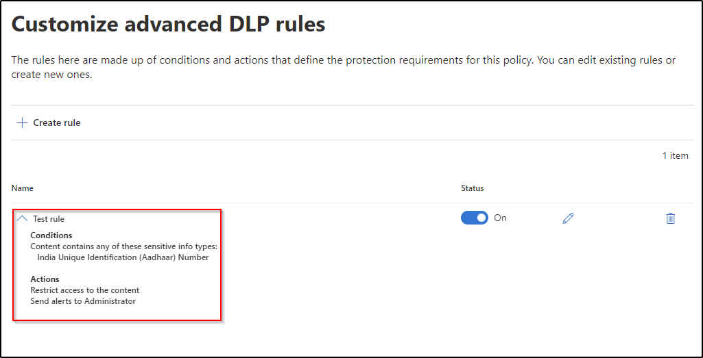 Tùy chỉnh các quy tắc DLP nâng cao