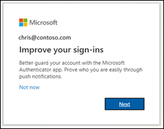 Registration campaign in Azure AD requests