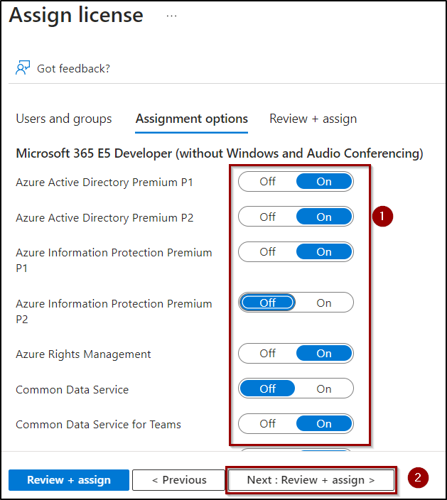 office 365 license group assignment