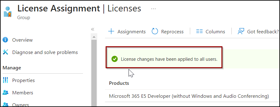 office 365 license assignment nested groups