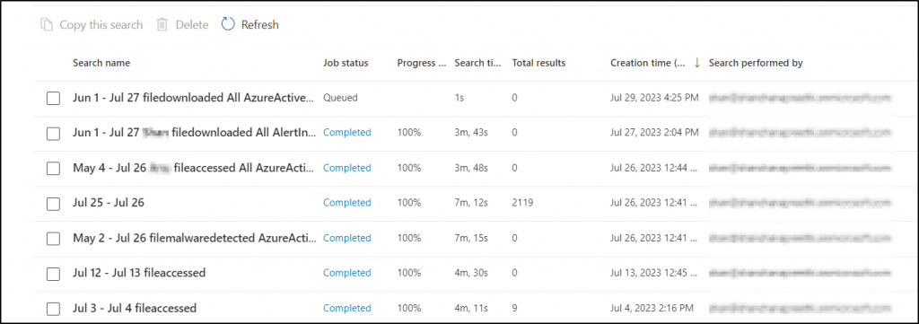 Microsoft 365 Audit logs in Purview