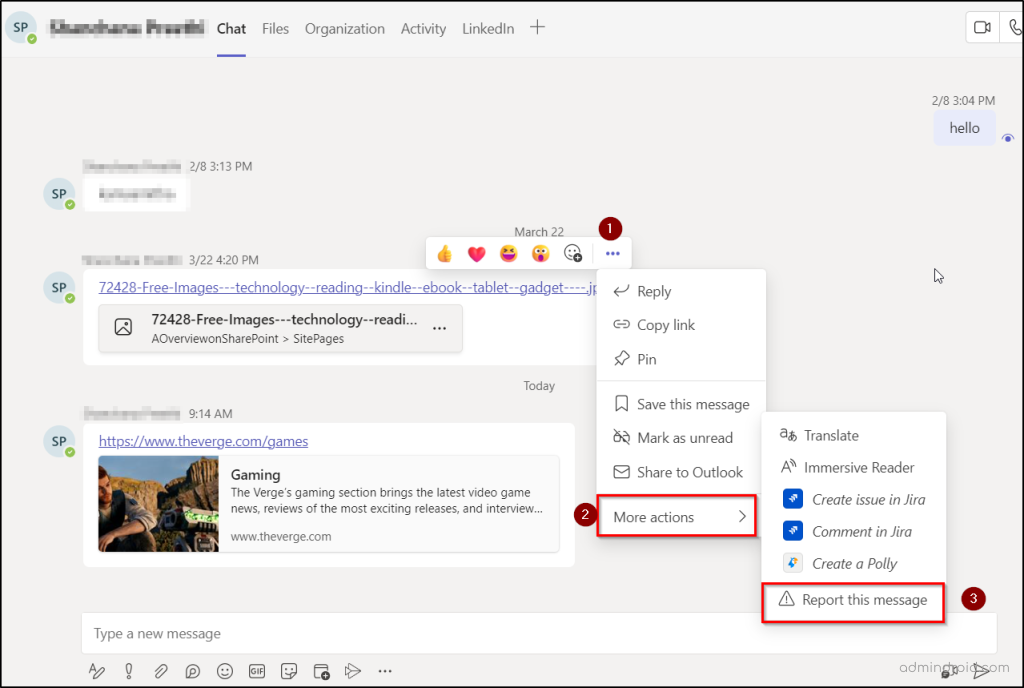 Report suspicious messages in Microsoft Teams chat