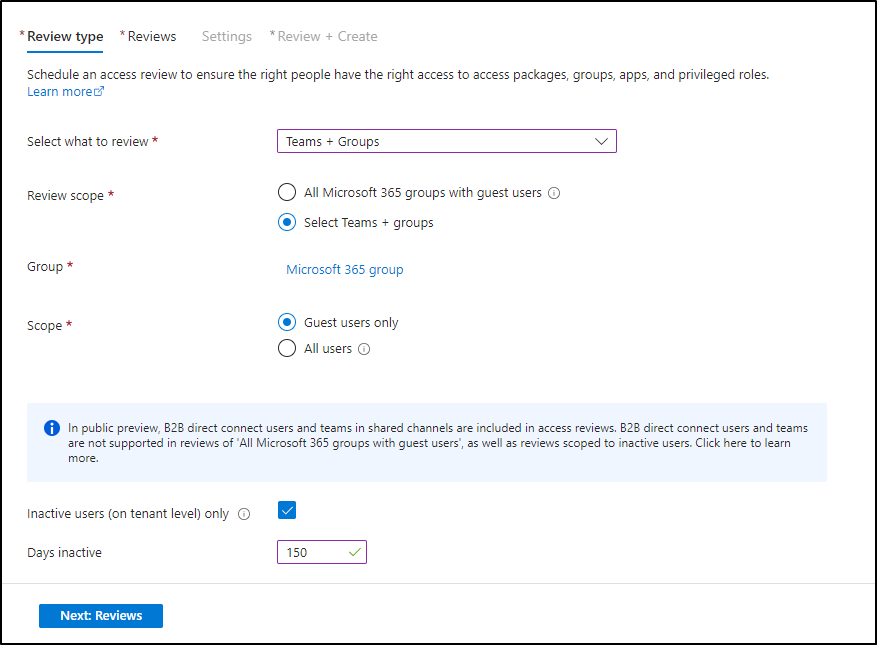 Microsoft Entra access reviews creation
