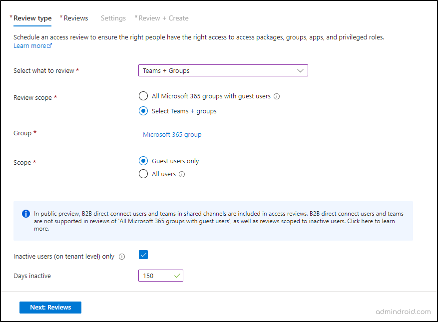 Create Access Reviews in Microsoft Entra