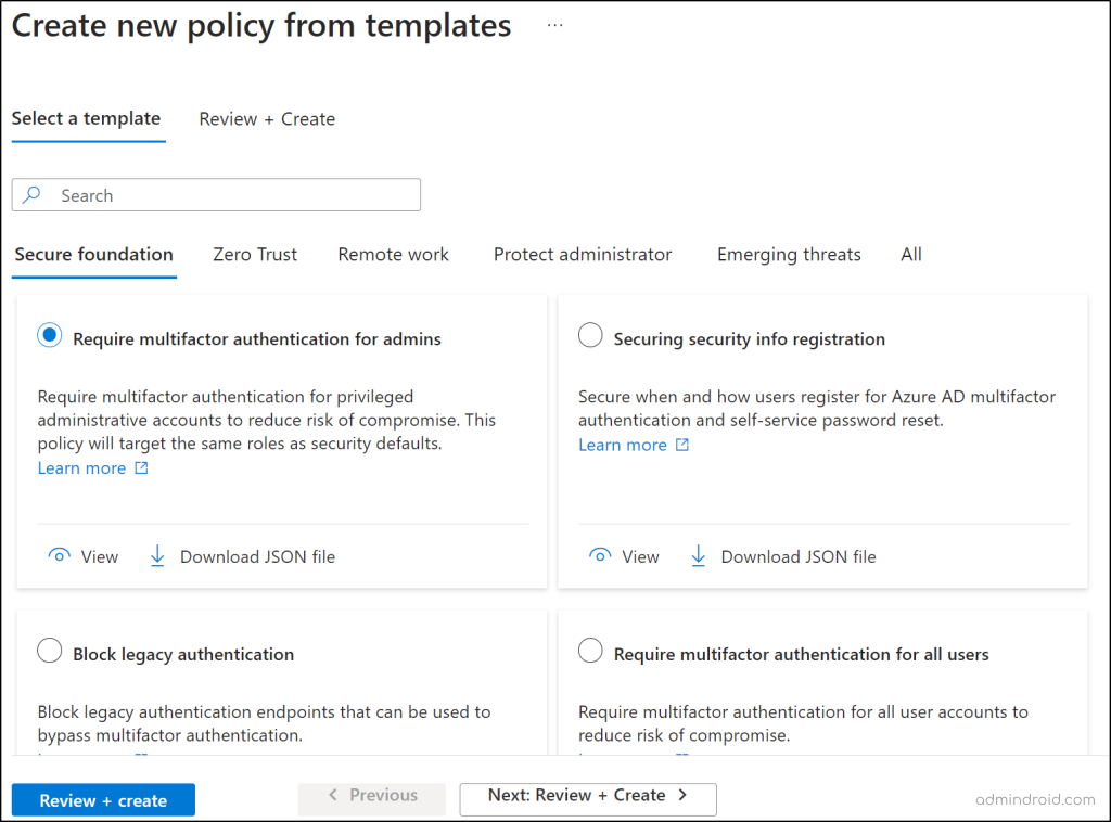 conditional assignment policy