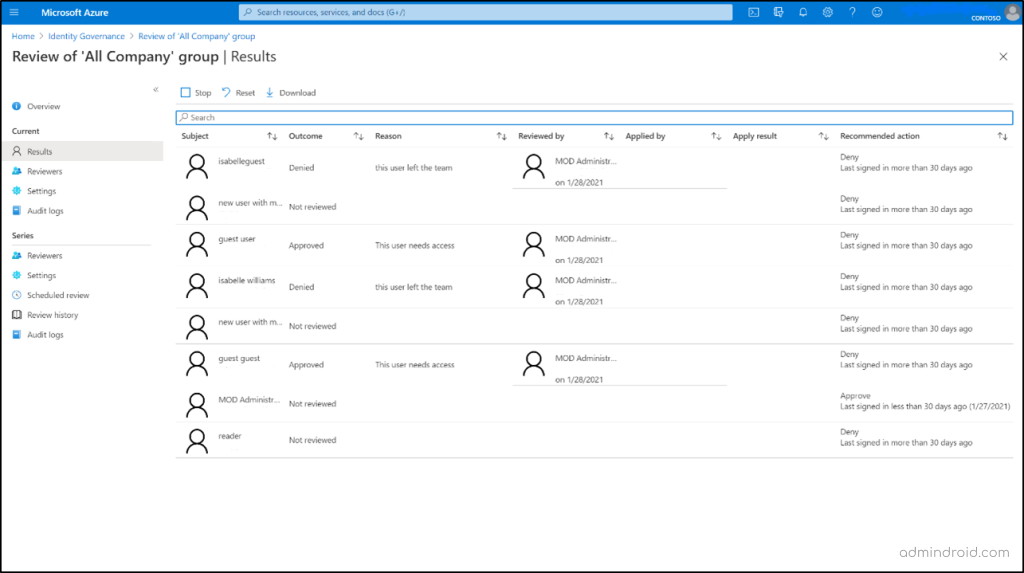 Access Review in Microsoft Entra