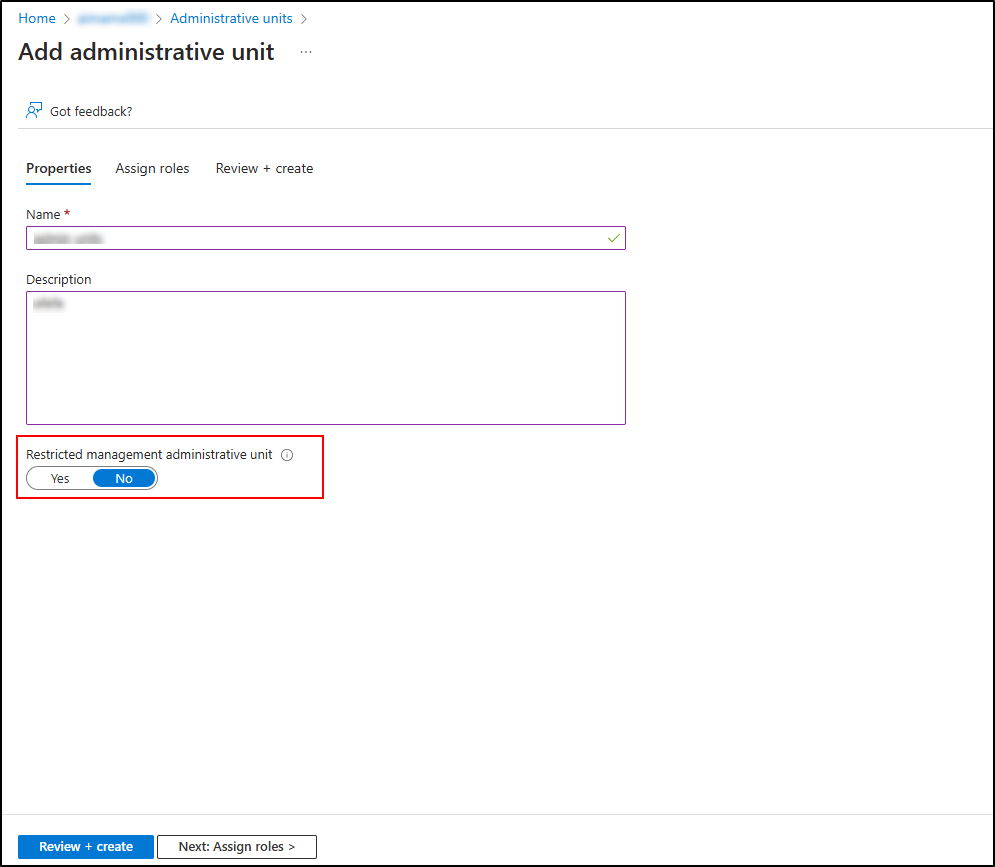 Administrative units in Azure AD