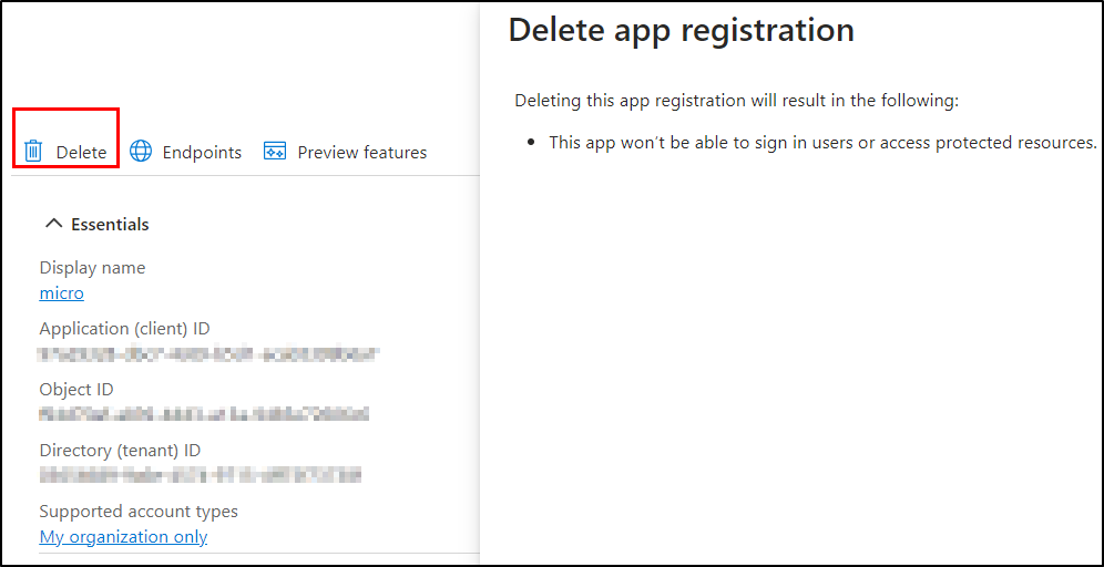 Delete Unused applications in Microsoft Entra ID