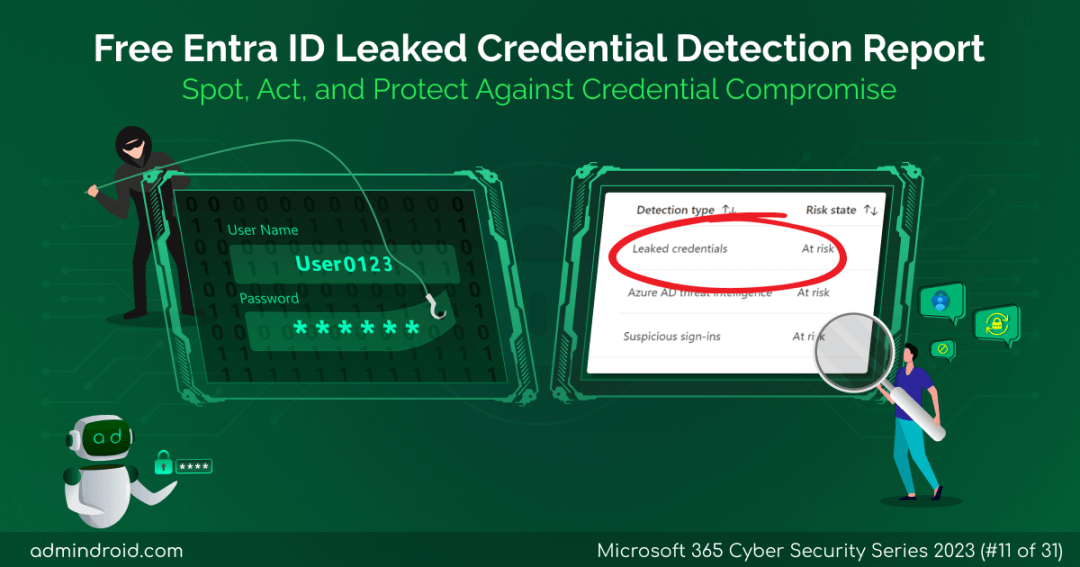 Free Leaked Credential Detection Report in Microsoft Entra ID