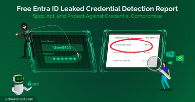 Free Leaked Credential Detection Report in Microsoft Entra ID