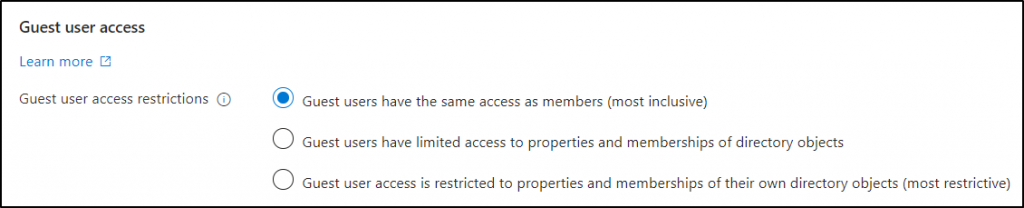 Guest user access restrictions in Microsoft Entra ID