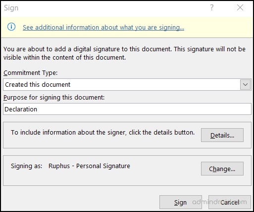 How to add invisible digital signatures in Microsoft Office? - Install  Office Setup - Quora