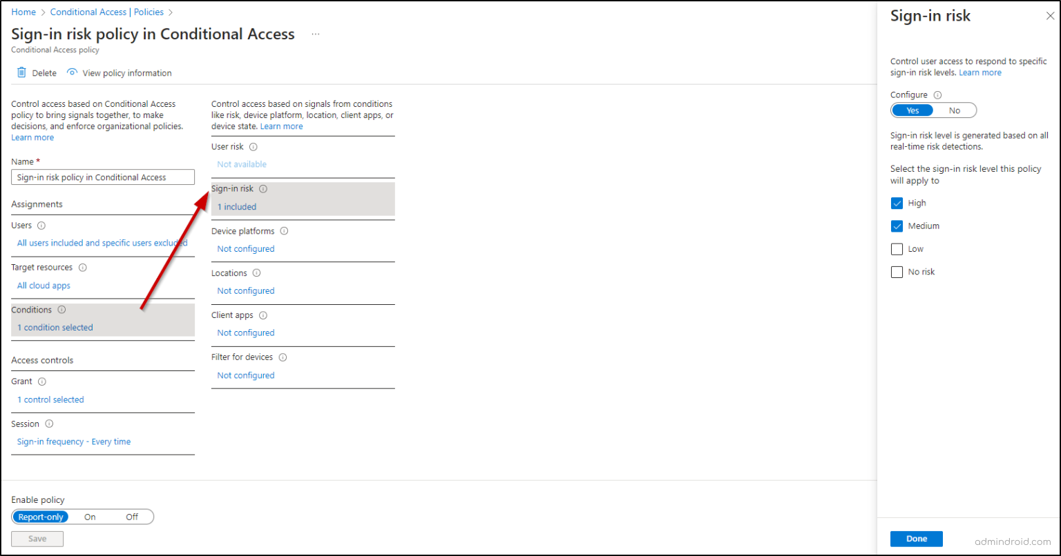 Risk-based Conditional Access Policies in Microsoft Entra ID ...