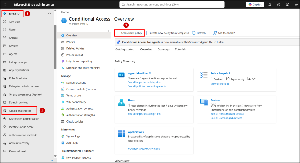 Create a user risk-based Conditional Access policy