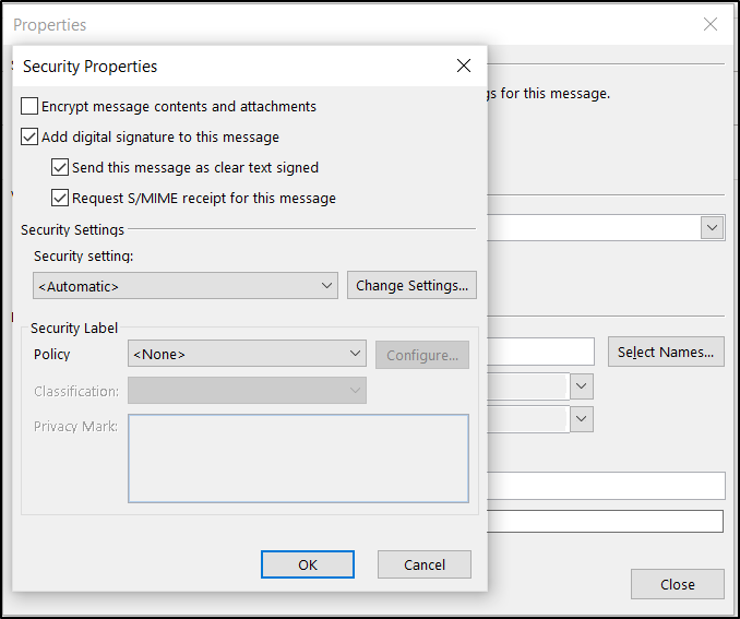 Add digital signatures in Microsoft Outlook for desktop