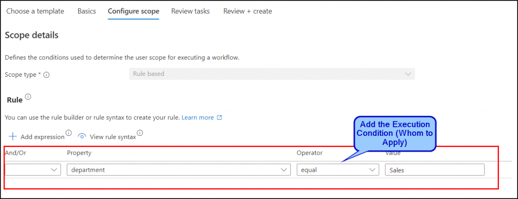 Configure scope for the lifecycle workflow in Microsoft Entra ID