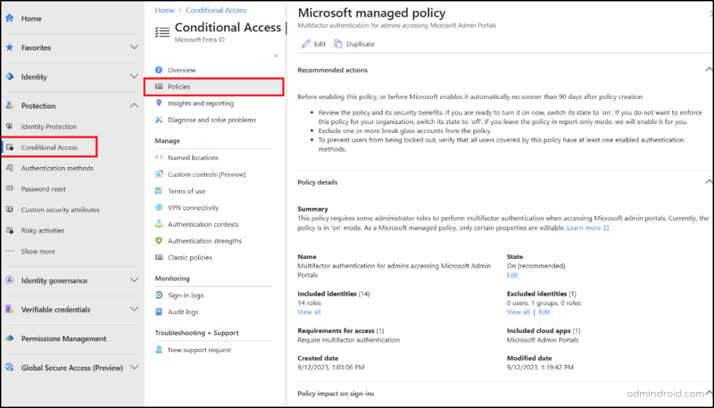 Auto Rollout of Conditional Access Policies