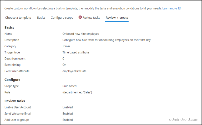 Create Automated Lifecycle Workflows in Microsoft Entra ID