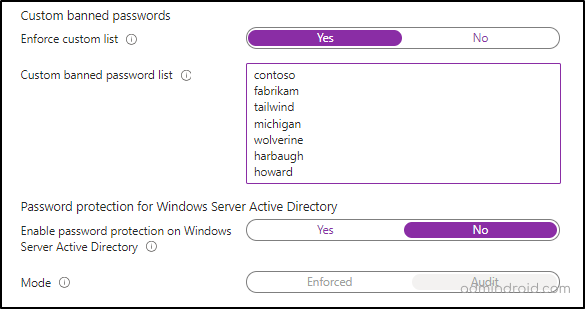 Ban Custom Passwords in Microsoft Entra - Microsoft 365 Password Policy