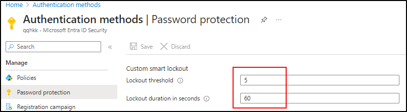 Configure Smart Lockout in Microsoft Entra