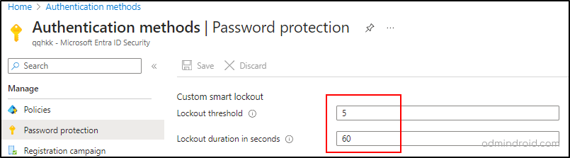 Configure Smart Lockout in Microsoft Entra