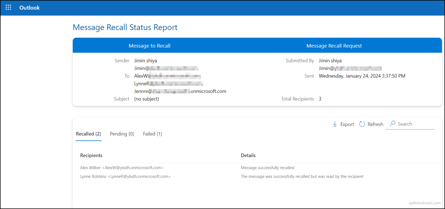 Recall Email in New Outlook for Swift Email Corrections