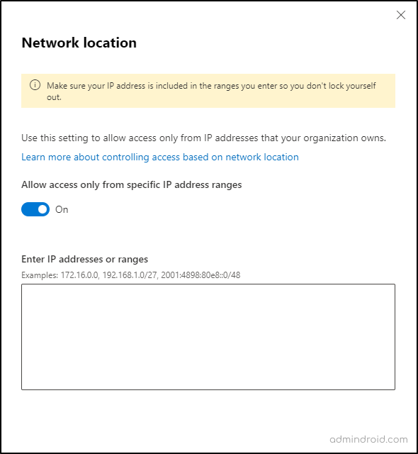 Location-based access OneDrive for Business security practices