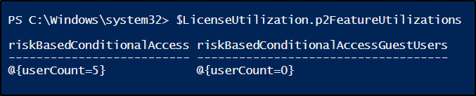 P2 feature usage insights through PowerShell