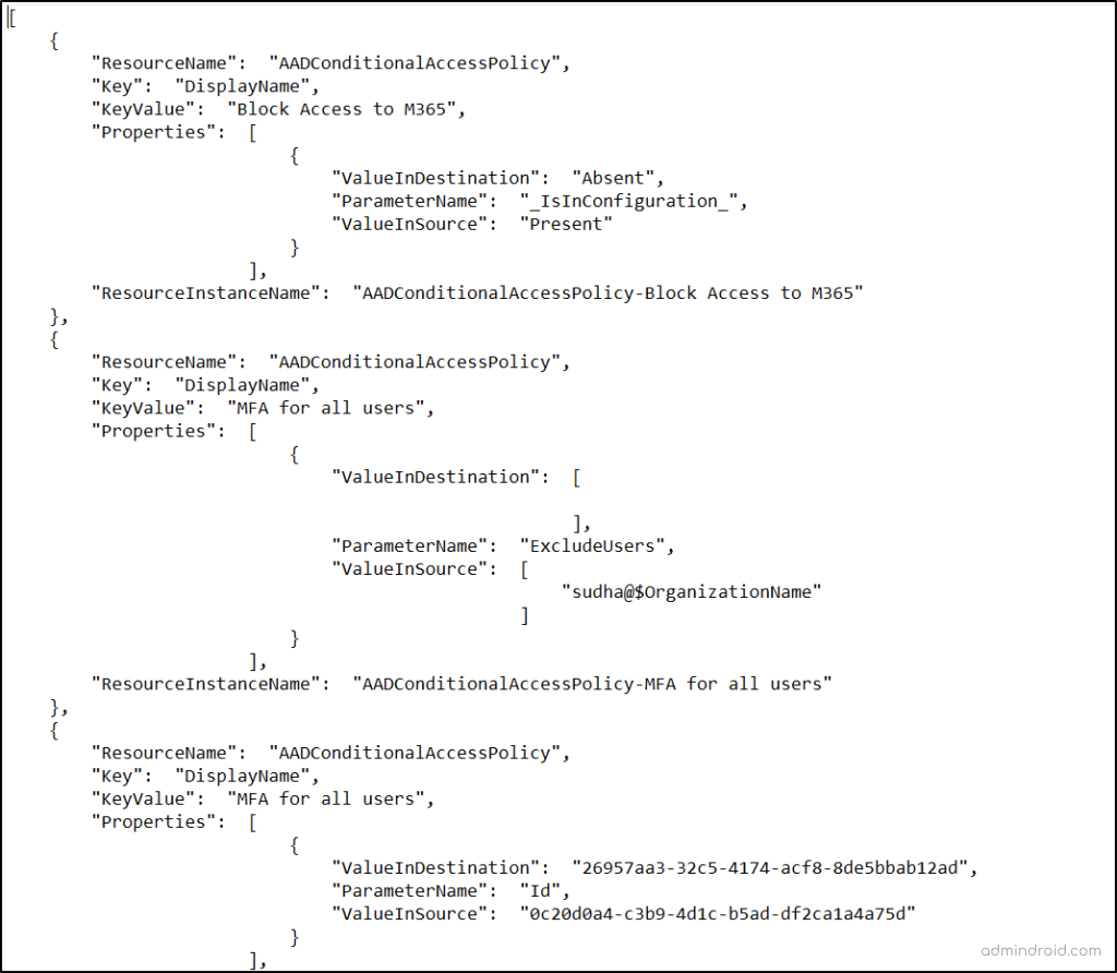 Use M365DSC to Compare Microsoft 365 Settings