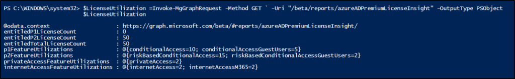 Entra Premium License Usage Insights Using PowerShell