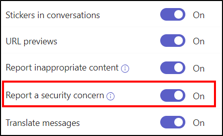How to report messages in Microsoft Teams