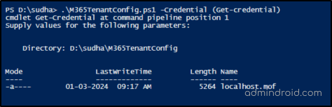 Convert Configuration file into MOF file to assign license to bulk users using microsoft365DSC