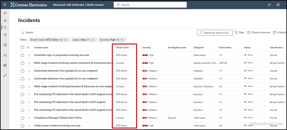 Multi-tenant organization in MS Defender XDR