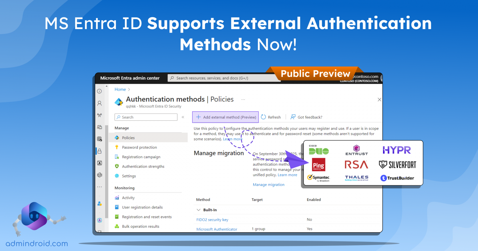 External Authentication Methods